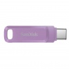 SanDisk Flash Disk 64GB Ultra Dual Drive Go, USB-C 3.2, Fialová