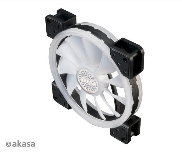 AKASA ventilátor Vegas TL, 140x140x25mm, Dual Sided, RGBW 12V