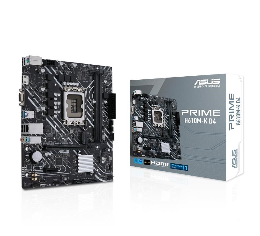 ASUS MB Sc LGA1700 PRIME H610M-K DDR4, Intel H610, 2xDDR4, 1xHDMI, 1xVGA, mATX