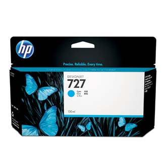 HP cartridge č.727, cyan, HP DesignJet T1500, T2500, 130 ml [B3P19A] - Ink náplň//1,00