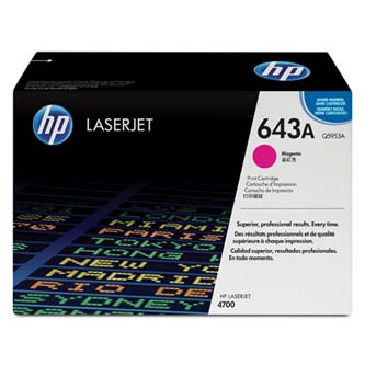 HP CLJ 4700; magenta; 10000 str., č. 643A  [Q5953A] - Laser toner//4,50