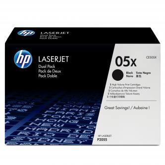 HP LJ P2055, P2050, HP 05X, black, 2x 6500 str., dual pack, [CE505XD] - Laser toner//4,5
