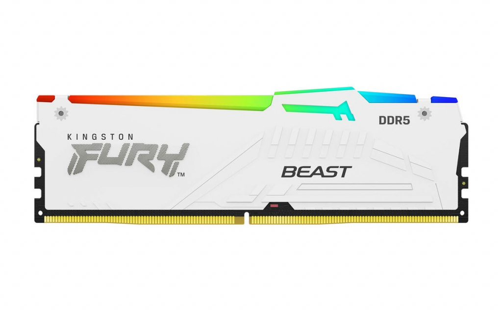 KINGSTON DIMM DDR5 16GB 6000MT/s CL30 Non-ECC FURY Beast RGB EXPO, Bílá