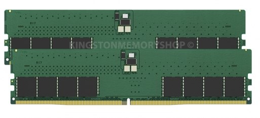 KINGSTON DIMM DDR5 16GB (Kit of 2) 4800MT/s CL40 Non-ECC 1Rx16 ValueRAM