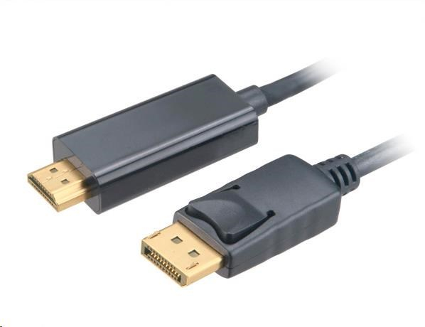 AKASA Kabel 4K DisplayPort na HDMI active, adaptér, 1.8m