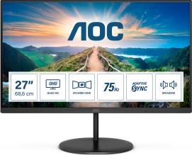 AOC MT IPS LCD WLED 27" Q27V4EA - IPS panel, 2560x1440, HDMI, DP, repro