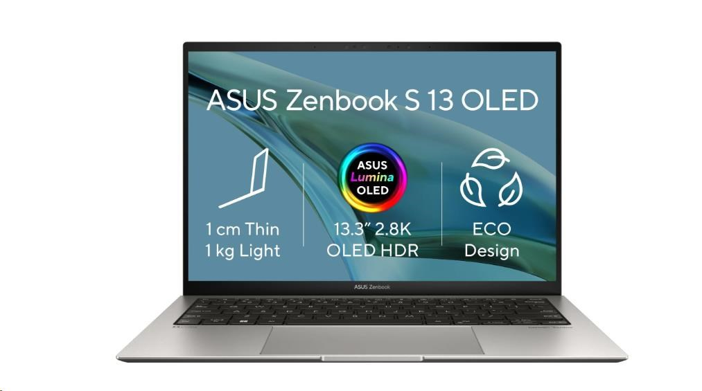 ASUS NTB Zenbook S (UX5304VA-OLED075W), i7-1355U, 13.3" 2880x1800, 16GB, 1TB SSD,Iris Xe, W11 Home, Gray