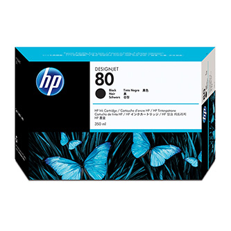 HP black cartridge č. 80 pro DesignJet 10x0, 105x [C4871A] - DesignJet
