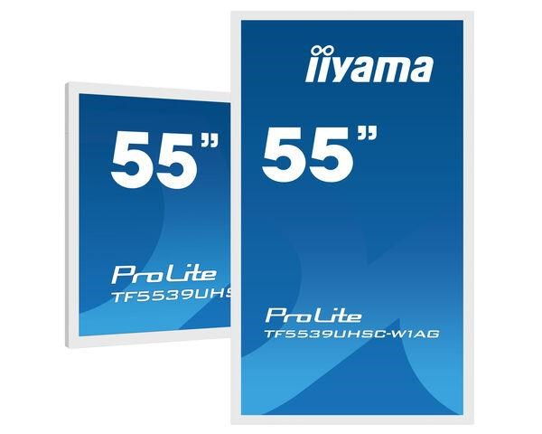 iiyama ProLite TF5539UHSC-W1AG, 139cm (55''), Projected Capacitive, 4K, white