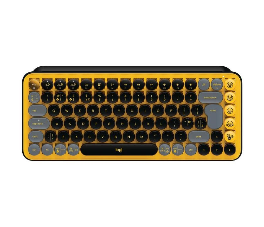 Logitech Wireless Mechanical Keyboard POP Keys With Emoji Keys - BLAST_YELLOW - US INT'L - INTNL
