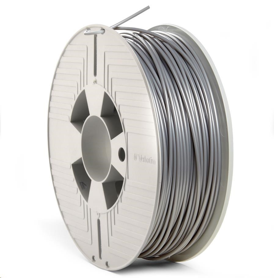 VERBATIM 3D Printer Filament PLA 2.85mm, 126m, 1kg silver (OLD model 55283)