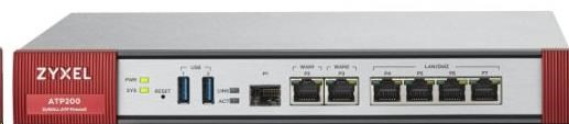 Zyxel ATP200 firewall, 2*WAN, 4*LAN/DMZ ports, 1*SFP, 2*USB with 1 Yr Bundle