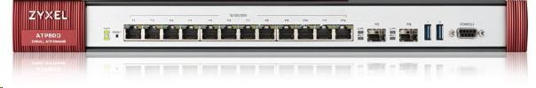 Zyxel ATP800, EU, 12 Gigabit user-definable ports, 2*SFP, 2* USB with 1 yr Bundle