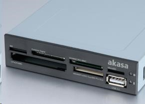 AKASA čtečka karet AK-ICR-07 do 3.5", 6-slotová, interní, 1x USB 2.0