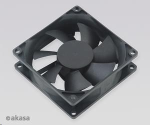 AKASA ventilátor DFS802512L, 80 x 25mm, kluzné ložisko, tichý