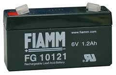 Baterie - Fiamm FG10121 (6V/1,2Ah - Faston 187), životnost 5let