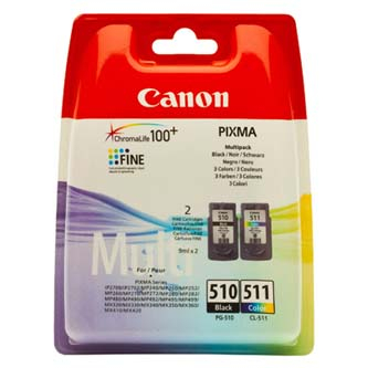 Canon MP240, 260, 270,Canon orig.ink PG-510/CL-511, black/color,220, 245str[2970B010]//1