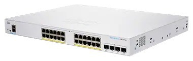 Cisco switch CBS350-24FP-4G-EU (24xGbE,4xSFP,24xPoE+,370W) - REFRESH