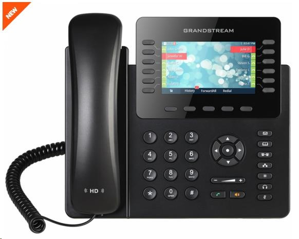 Grandstream GXP2170 [VoIP telefon - 6xSIP účet, HD audio, 5prog.tl.+48 předvoleb, bluetooth, EHS,barevný LCD,2x GLAN]