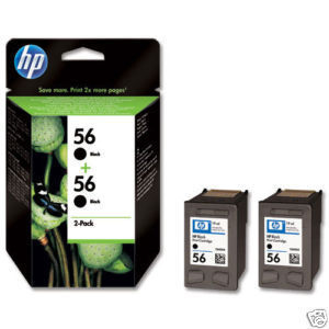 HP Doublepack - šetříte až 15%: black cartridge č. 56, 2x19 ml [C9502A] - Ink náplň