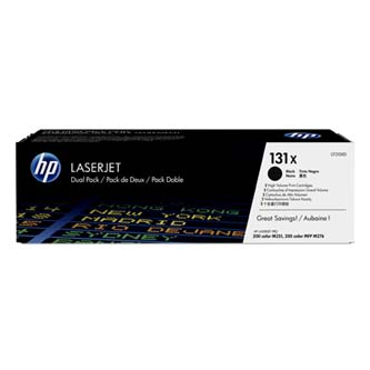HP LJ Pro M276, M251, HP 131X,black, 2x 2400str., dual pack,[CF210XD] - Laser toner//4,5