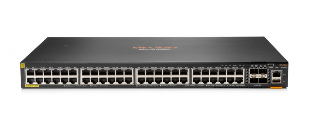 HPE Aruba Networking CX 6200F 48G Class-4 PoE 4SFP+ 740W Switch