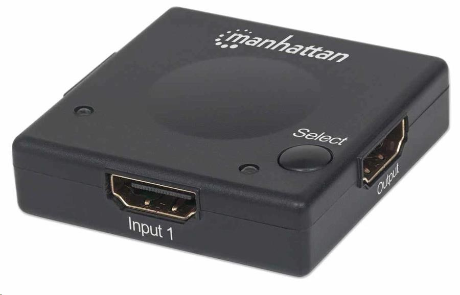 Manhattan HDMI přepínač, 2-Port HDMI Switch, 1080p, černá