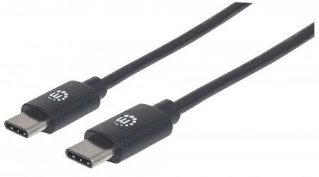 MANHATTAN kabel Hi-Speed USB-C, Type-C Male to Type-C Male, 3m, černý