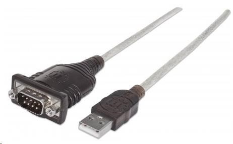 MANHATTAN Převodník z USB na sériový port (FTDI FT232RL Chip, 45cm)