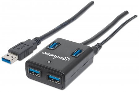 MANHATTAN USB 3.0 Hub, 4 Ports, AC/Bus Power