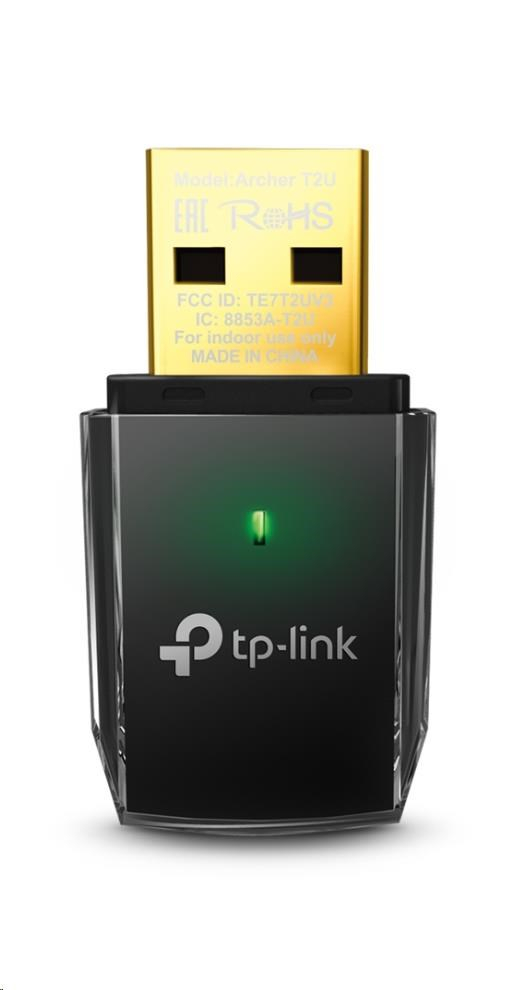 TP-Link Archer T2U WiFi5 USB adapter (AC600,2,4GHz/5GHz,USB2.0)