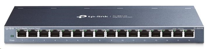 TP-Link switch TL-SG116 (16xGbE, fanless)
