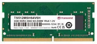 TRANSCEND SODIMM DDR4 4GB 2666MHz 1Rx8 CL19