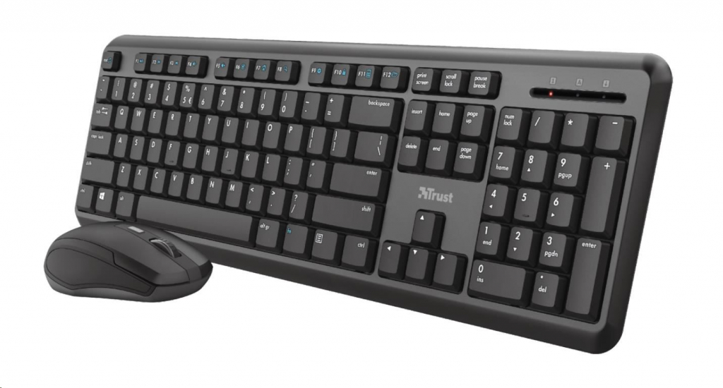 TRUST set klávesnice + myš ODY, bezdrátová, USB, DE