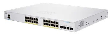 Cisco switch CBS250-24FP-4X (24xGbE,4xSFP+,24xPoE+,370W)