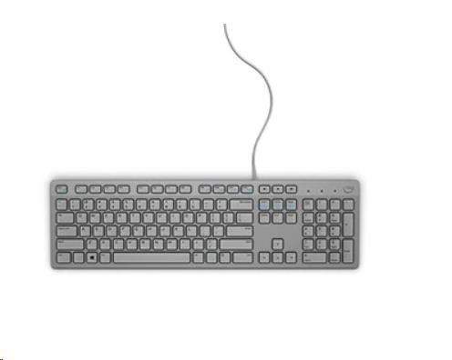 DELL Multimedia Keyboard-KB216 - US International (QWERTY) - Grey (-PL)
