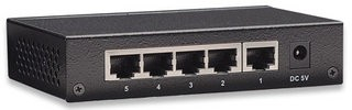 Intellinet 5-Port Gigabit Ethernet Switch, kovový