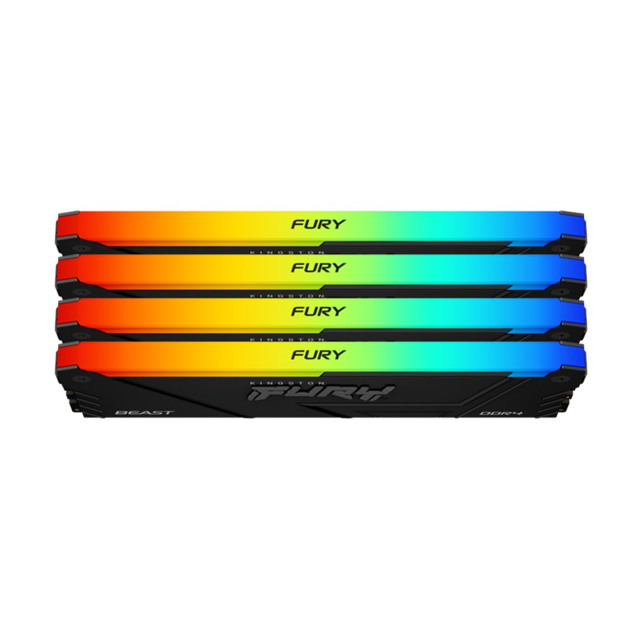 KINGSTON DIMM DDR4 32GB (Kit of 4) 2666MT/s CL16 FURY Beast RGB