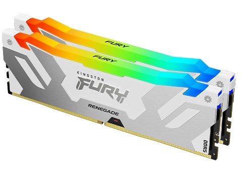KINGSTON DIMM DDR5 32GB (Kit of 2) 6800MT/s CL36 FURY Renegade Bílá RGB XMP