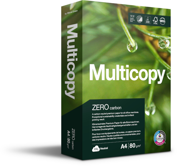 Multicopy - papír vysoké kvality s certifikací CO2 (Carbon) Neutral. [88209646], A4, 80g
