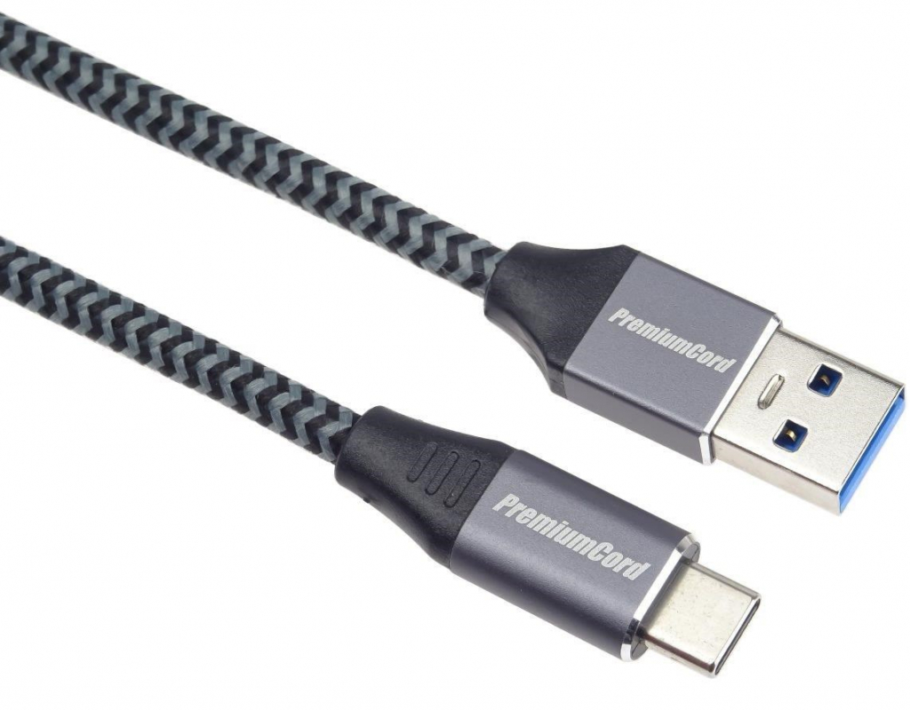 PREMIUMCORD Kabel USB-C na USB 3.0 A (USB 3.1 generation 1, 3A, 5Gbit/s) 0,5m oplet