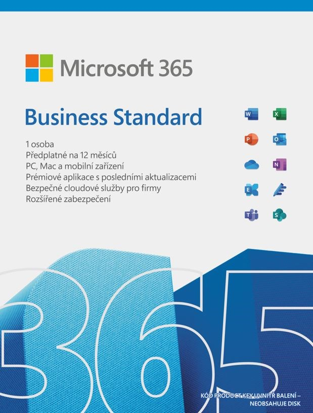 PROMO 9PK Microsoft 365 Business Standard CZ (1rok) + poukázka Pluxee 4000 CZK