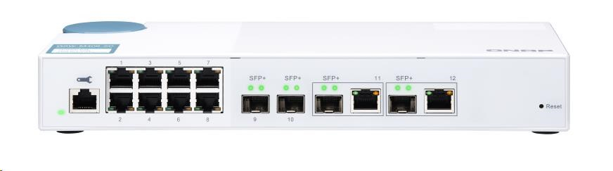 QNAP switch QSW-M408-2C (8x1GbE,2xSFP+, 2x10GbE RJ45/SFP+)