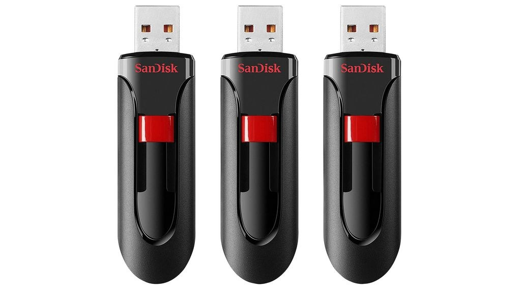 SanDisk Flash Disk 32GB Cruzer Glide, USB 2.0, Černá, 3 Pack