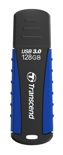 TRANSCEND Flash Disk 128GB JetFlash®810, USB 3.0 (voděodolný, nárazuvzdorný) (R:90/W:40 MB/s) černá/modrá