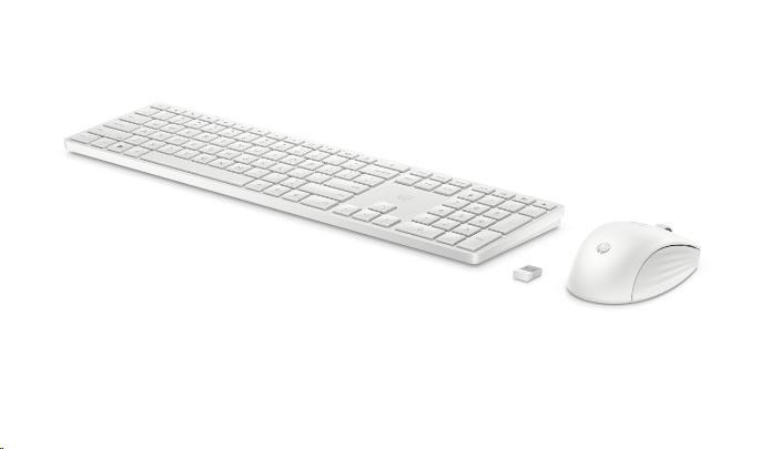 650 Wireless Keyboard & Mouse White Cz / Sk combo - bezdrátová klávesnice a myš