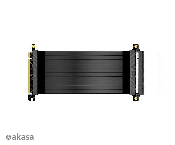 AKASA kabel RISER BLACK X2 Premium PCIe 3.0 x 16 Riser, 20cm