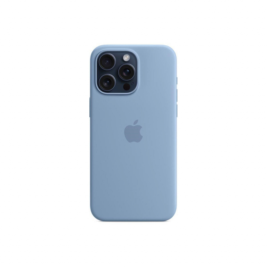 APPLE iPhone 15 Pro Max Silicone Case with MagSafe - Winter Blue