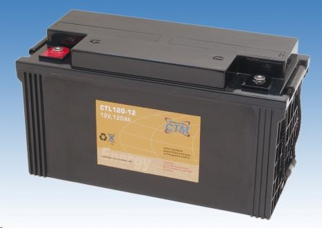 Baterie - CTM CTL 120-12 (12V/120Ah - M6), životnost 10-12let