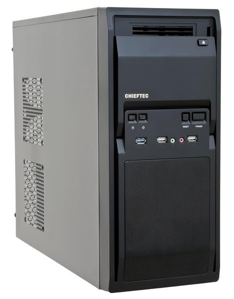 CHIEFTEC skříň Libra Series/Miditower, LG-01B-OP, Black, USB 3.0, bez zdroje